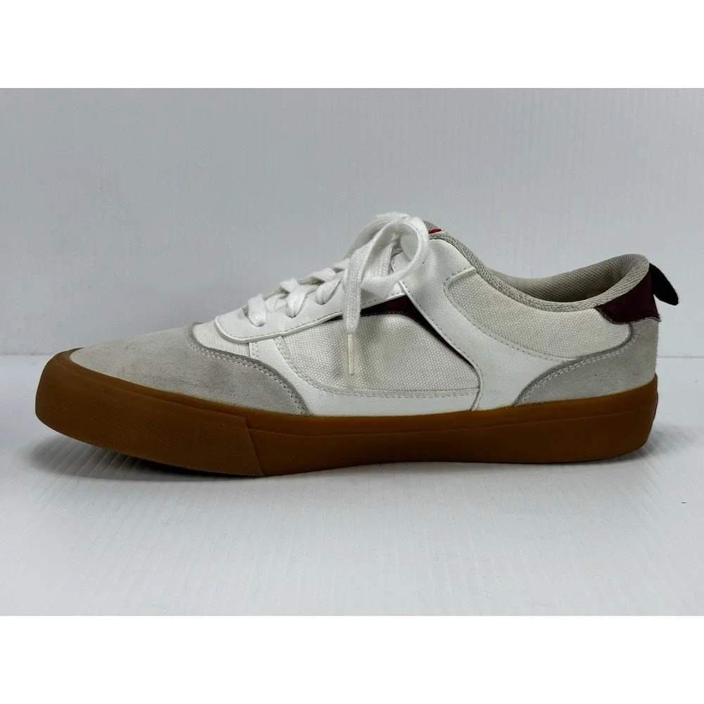 AIRWALK Shoes Mens 10 Huntington Sneakers White Leather Upper Casual MNAK23ES014